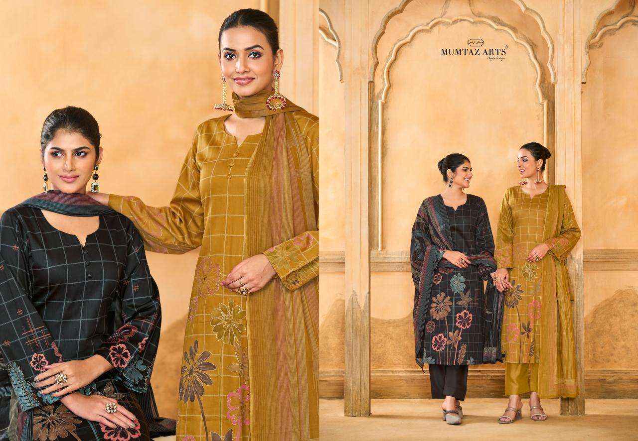 Mumtaz Arts Rubina Jam Silk Dress Material Wholesale price ( 4 Pcs catalog )