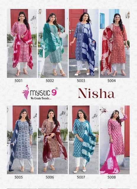 Mystic 9 Nisha Vol 5 Cotton Kurti Wholesale Price ( 8 Pcs Catalog )