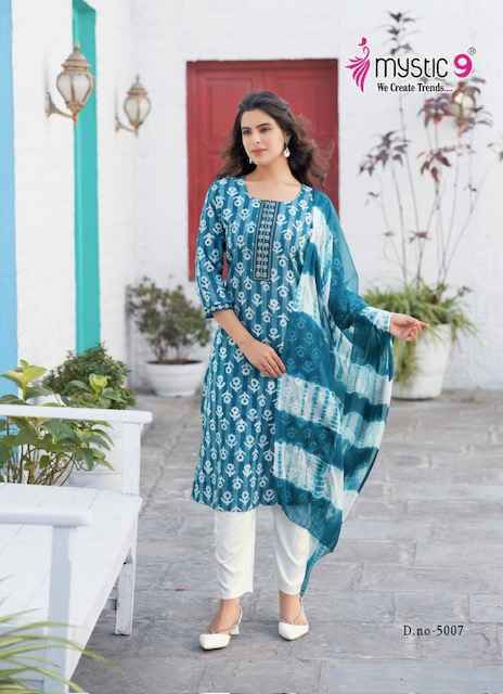 Mystic 9 Nisha Vol 5 Cotton Kurti Wholesale Price ( 8 Pcs Catalog )