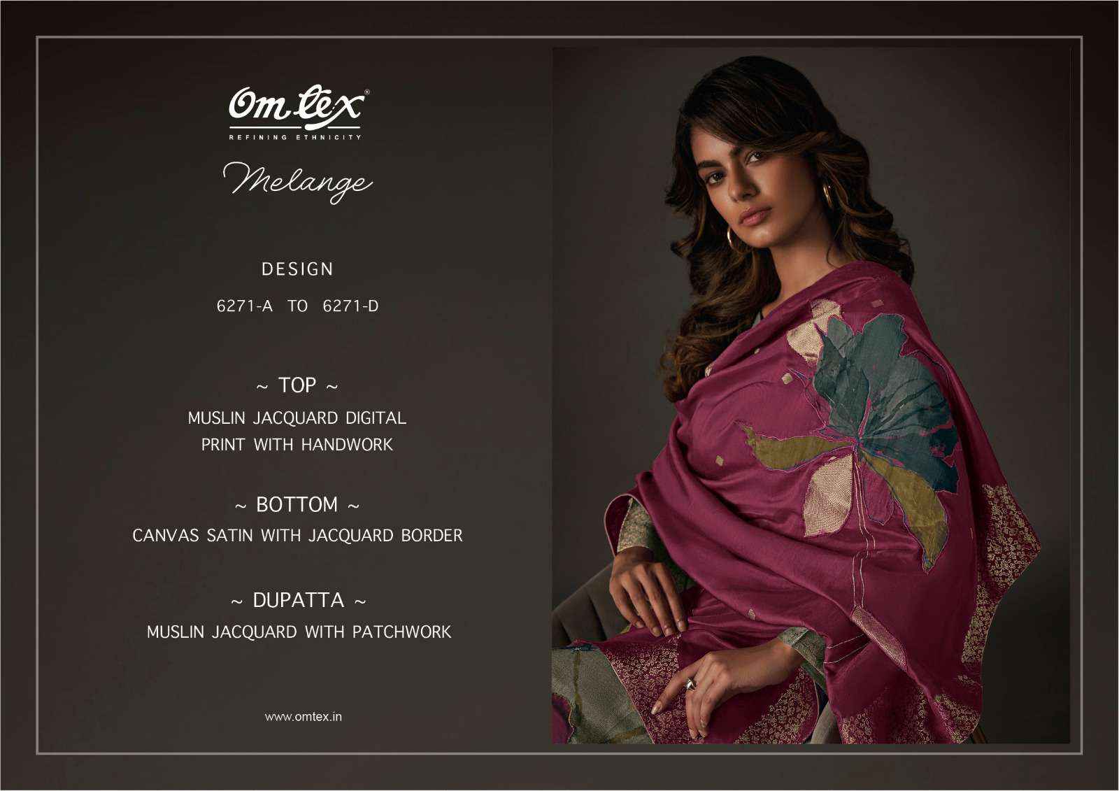 Omtex Milange Exclusive Muslin Jacquard Suit Dress Material Wholesale Price ( 4 Pcs Catalog )