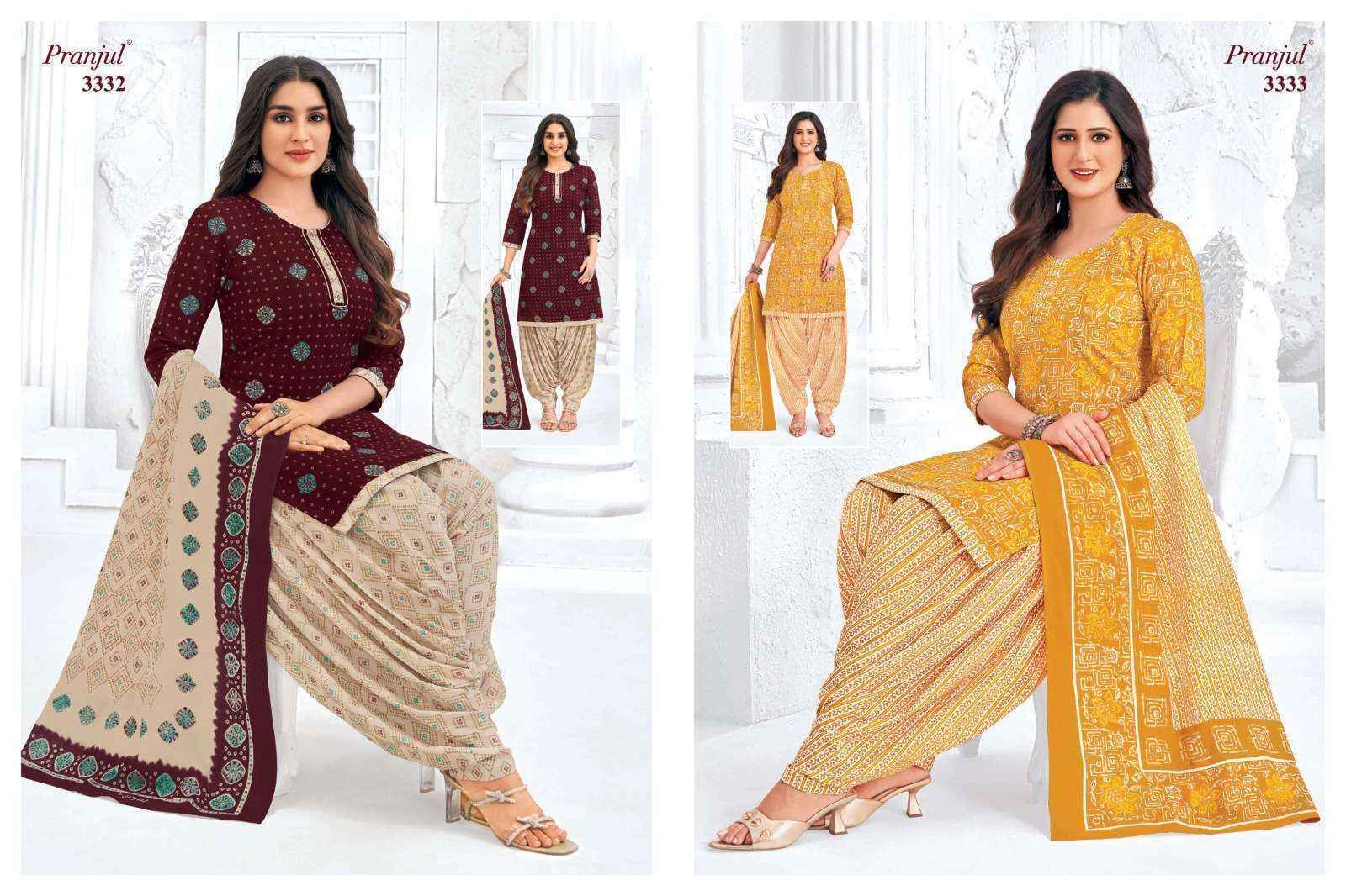 Pranjul Priyanshi Vol 33 Cotton Dress Material Wholesale Price ( 36 Pcs Catalog )