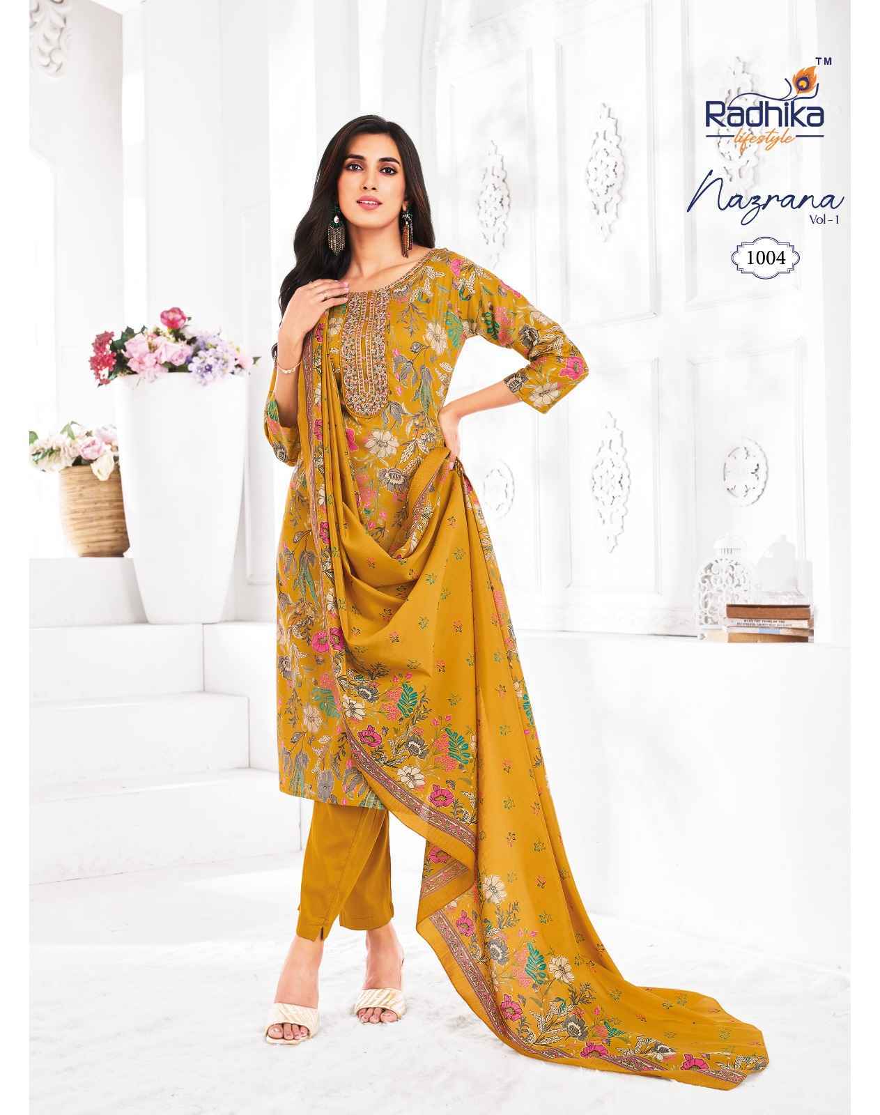 Radhika Lifestyle Nazrana Vol 1 Readymade Jam Satin Dress Material Wholesale Price ( 6 Pcs Catalog )