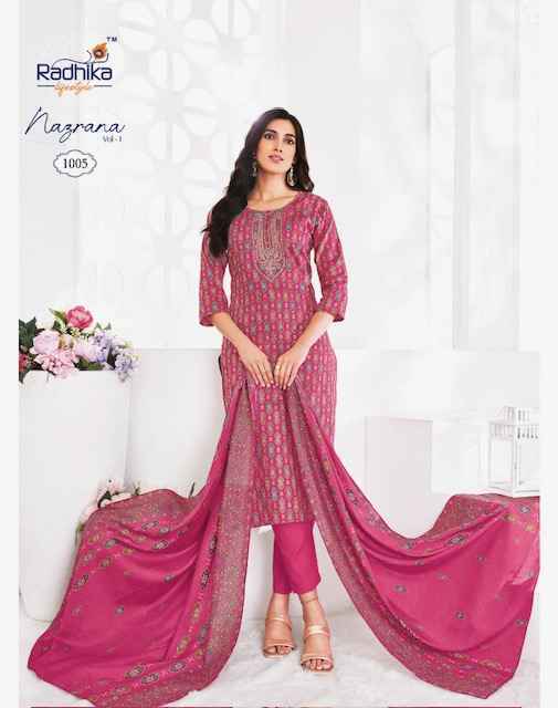 Radhika Lifestyle Nazrana Vol 1 Readymade Jam Satin Dress Material Wholesale Price ( 6 Pcs Catalog )