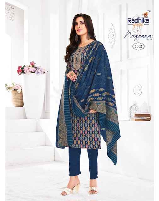 Radhika Lifestyle Nazrana Vol 1 Readymade Jam Satin Dress Material Wholesale Price ( 6 Pcs Catalog )