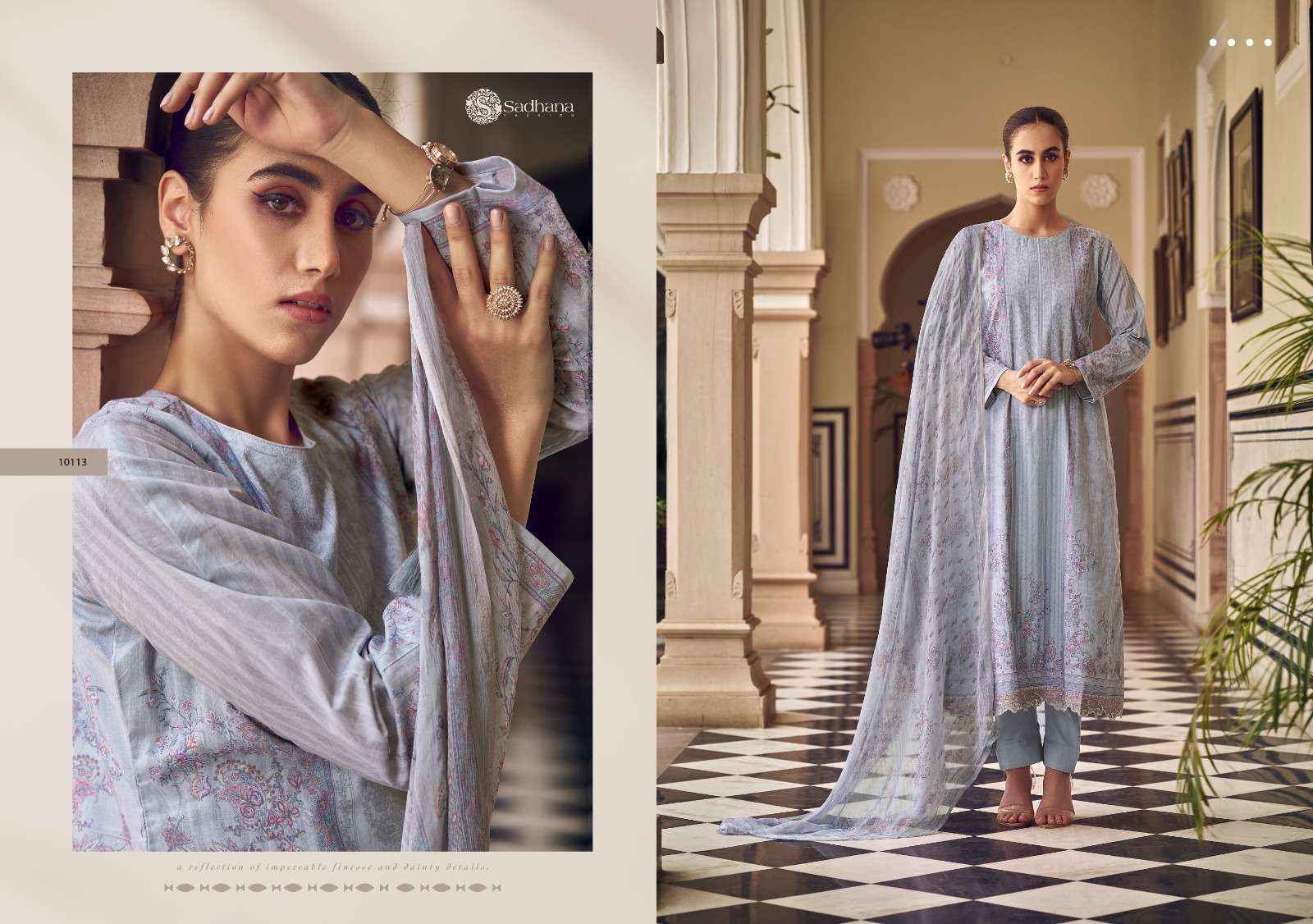 Sadhana Zaira Elegant ladies Cotton Suit Dress Material Wholesale Price ( 8 Pcs Catalog )