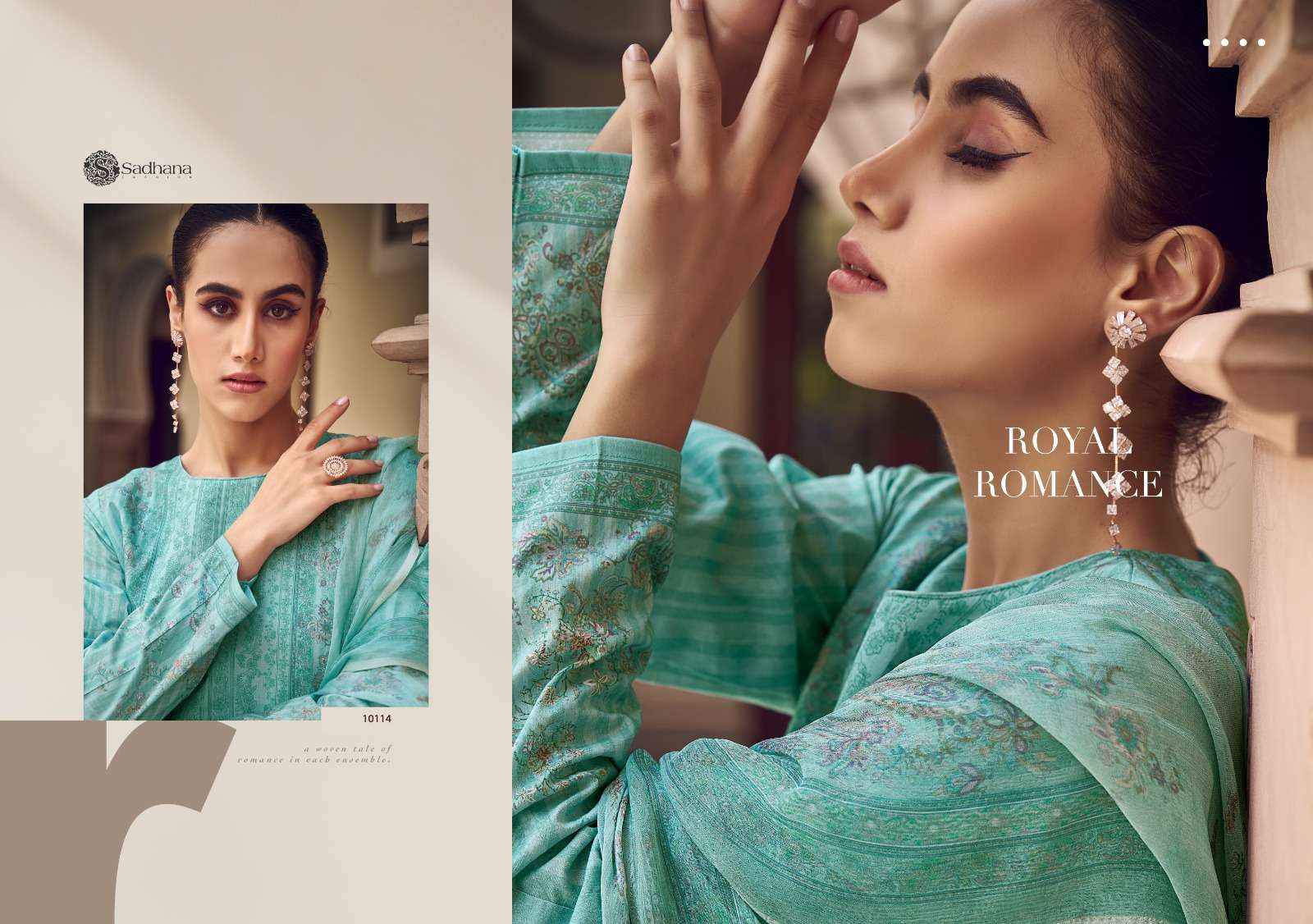 Sadhana Zaira Elegant ladies Cotton Suit Dress Material Wholesale Price ( 8 Pcs Catalog )