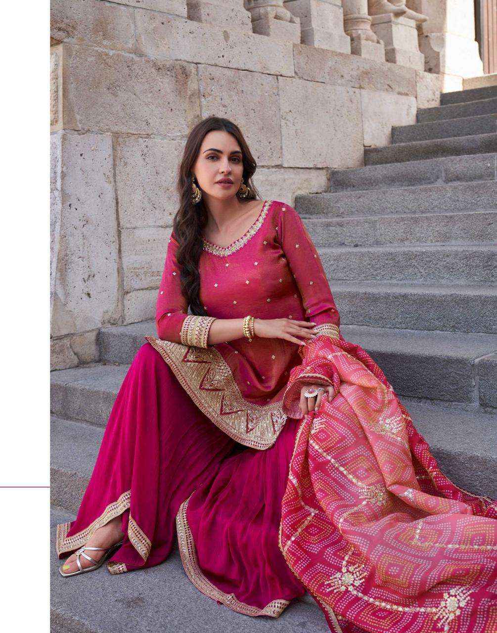 Sayuri Sakhi Nx 5646 To 5648 Designer Palazzo Style Suit Latest Salwar Kameez Wholesale Price ( 3 Pcs Catalog )