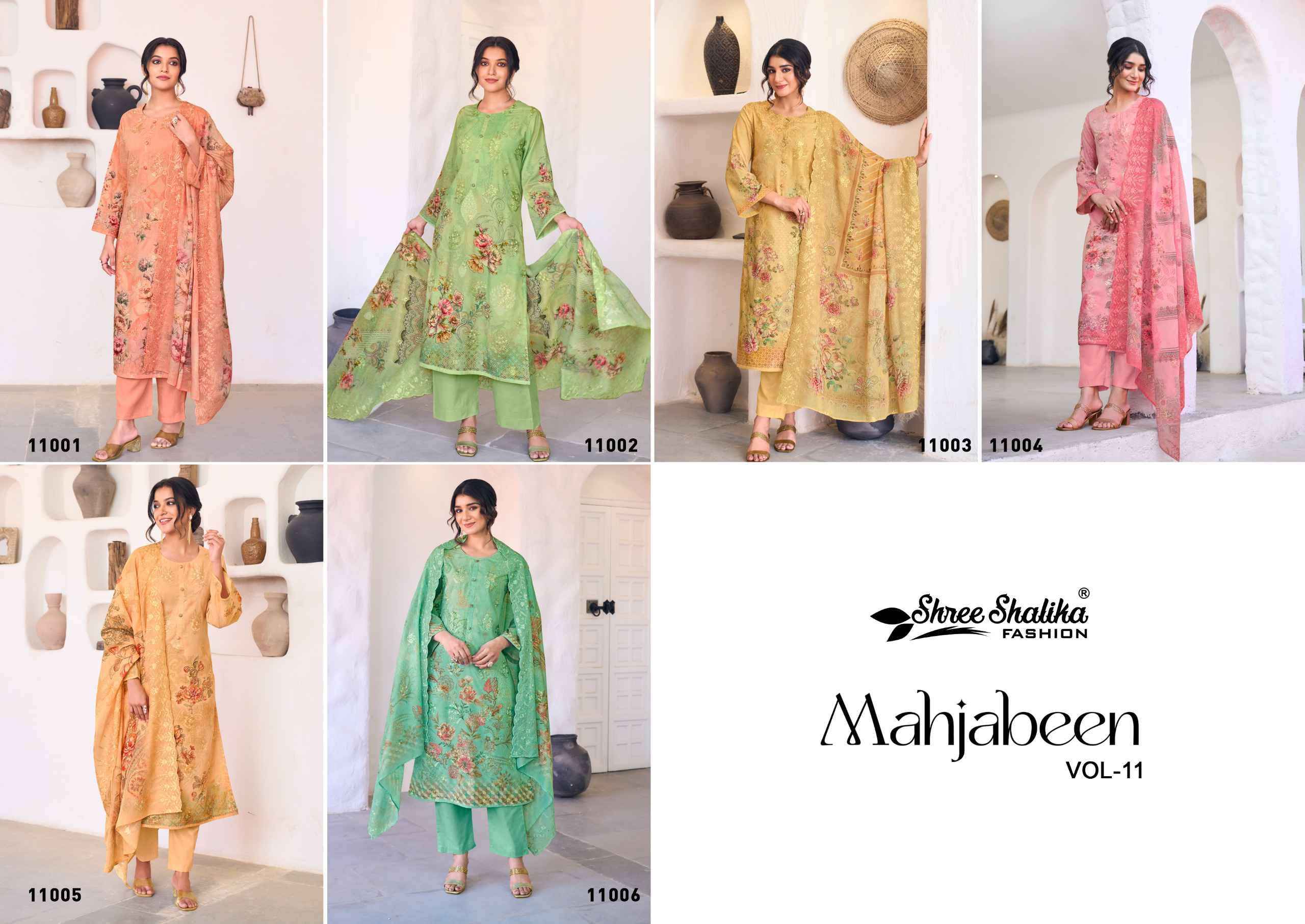 Shree Shalika Mahjabeen Vol 11 Exclusive Cotton Dress Material Wholesale Price ( 8 Pcs catalog )