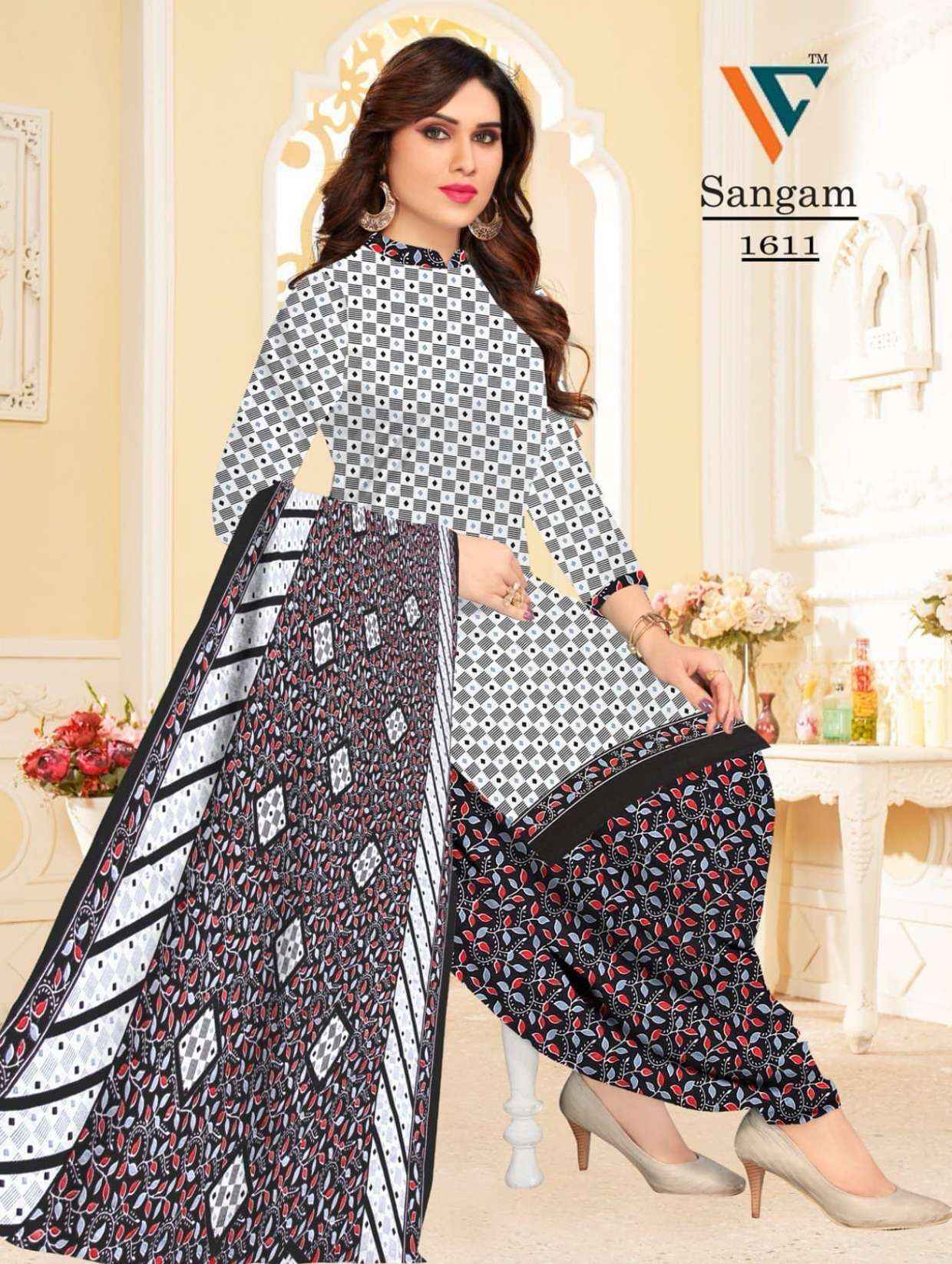 Vandana Creation Sangam‎‎ Vol 16 Cotton Dress Material Wholesale Price ( 12 Pcs Catalog )