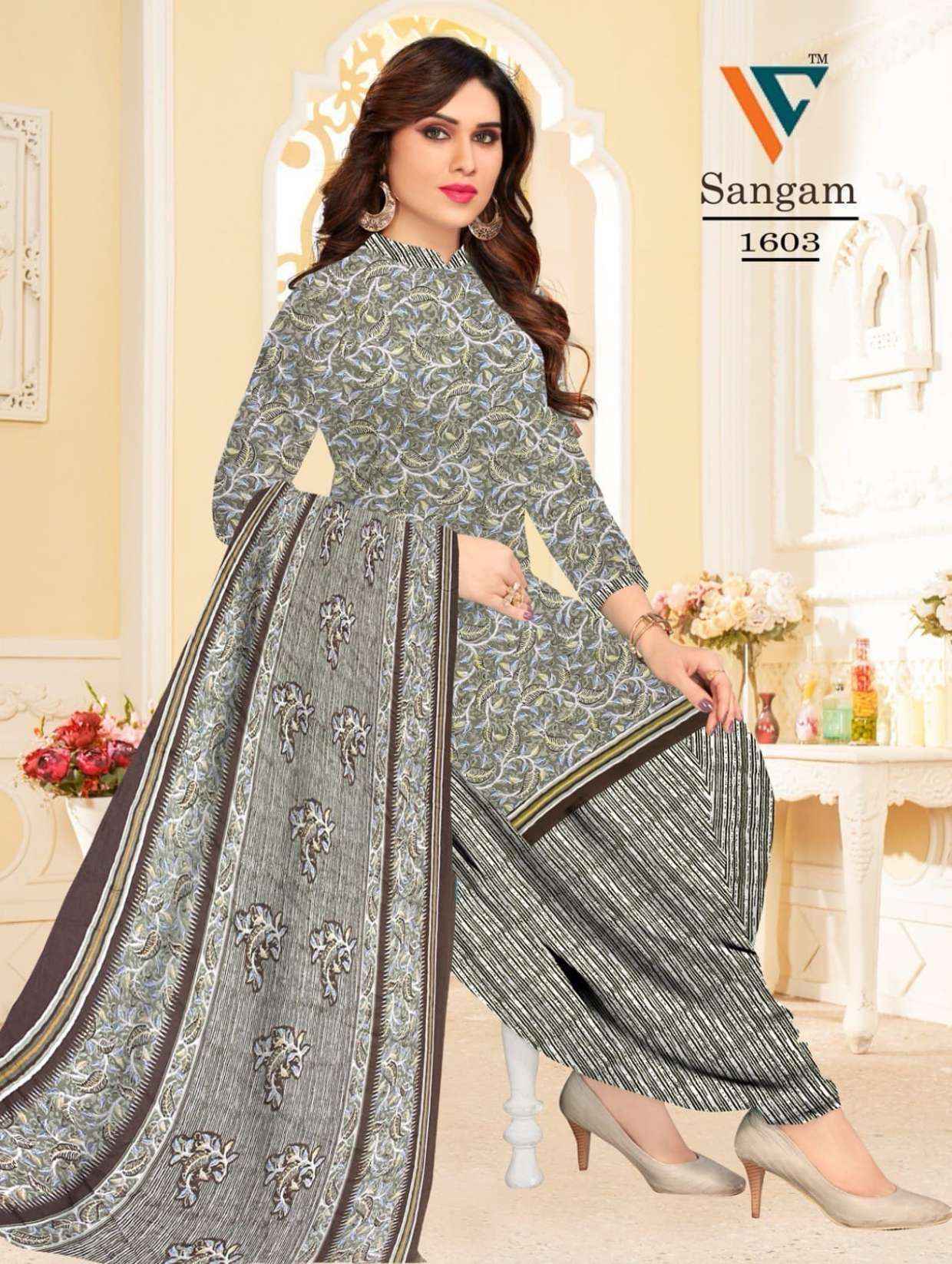 Vandana Creation Sangam‎‎ Vol 16 Cotton Dress Material Wholesale Price ( 12 Pcs Catalog )