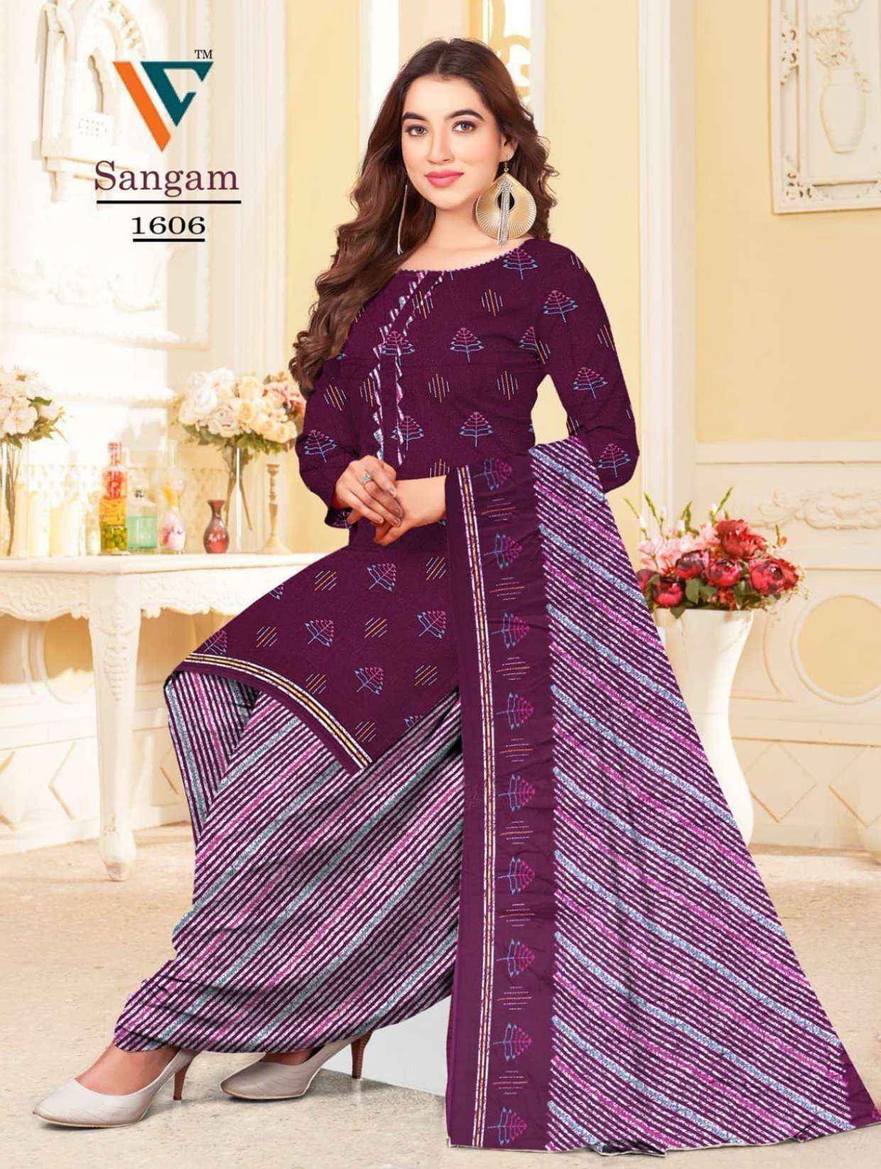 Vandana Creation Sangam‎‎ Vol 16 Cotton Dress Material Wholesale Price ( 12 Pcs Catalog )