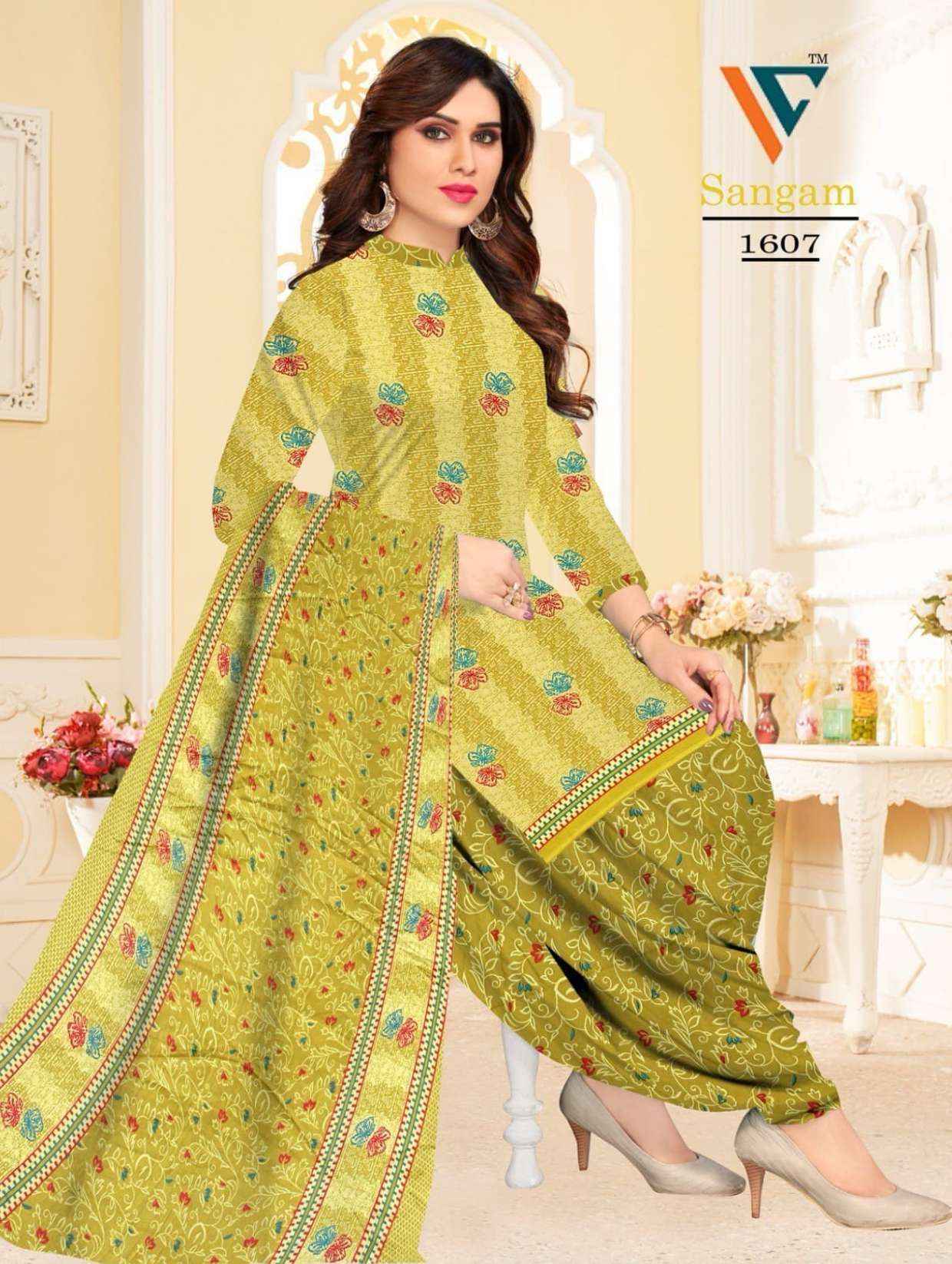 Vandana Creation Sangam‎‎ Vol 16 Cotton Dress Material Wholesale Price ( 12 Pcs Catalog )