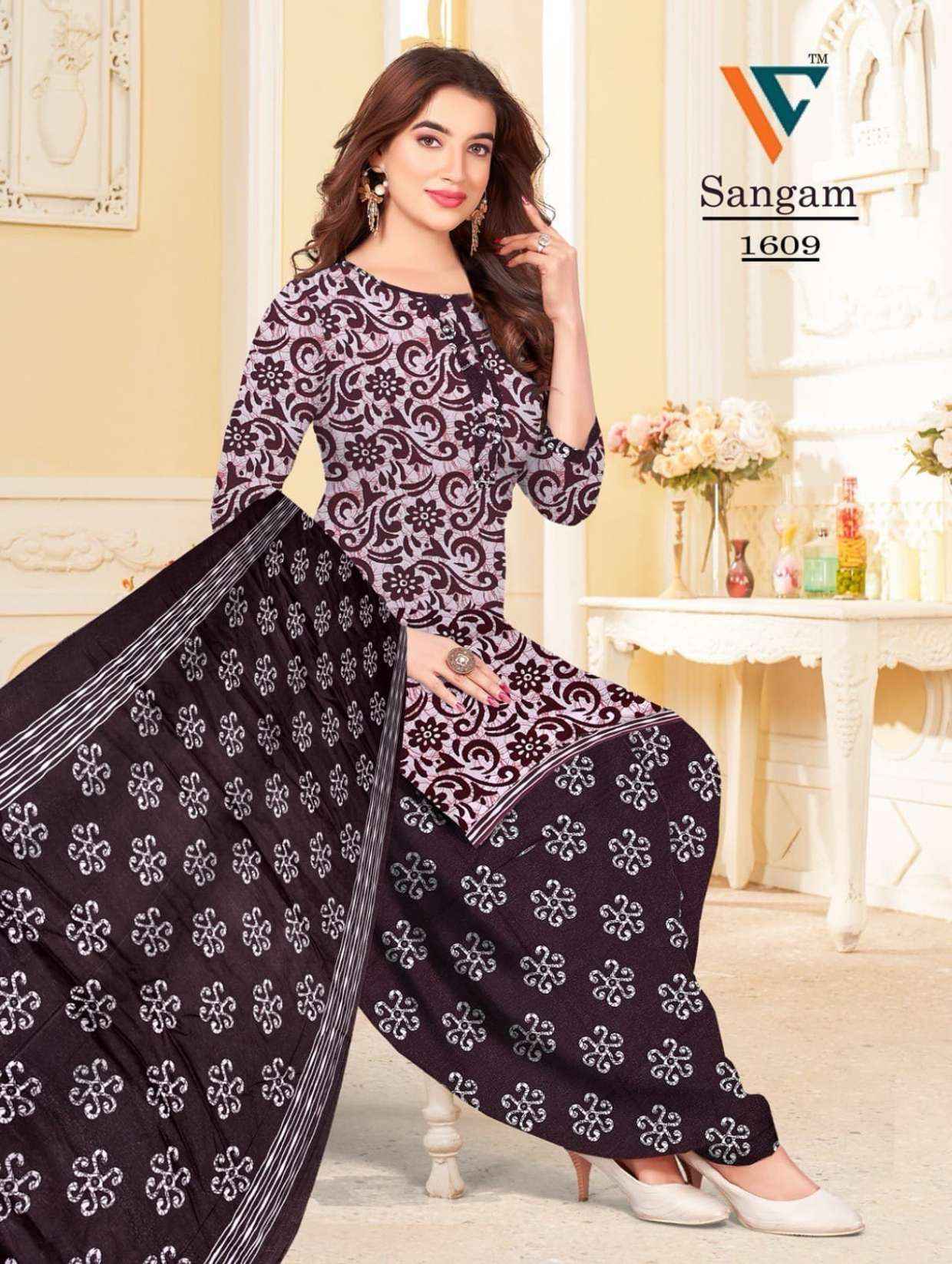 Vandana Creation Sangam‎‎ Vol 16 Cotton Dress Material Wholesale Price ( 12 Pcs Catalog )