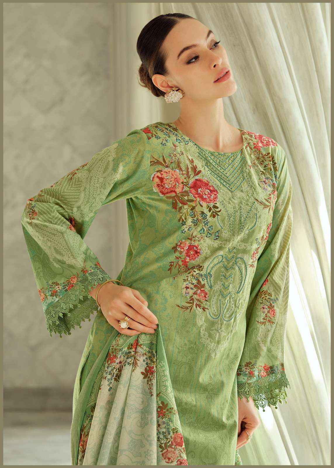 Varsha Serenity Premium Design Cotton Suit Dress Material Wholesale Price ( 5 Pcs Catalog )