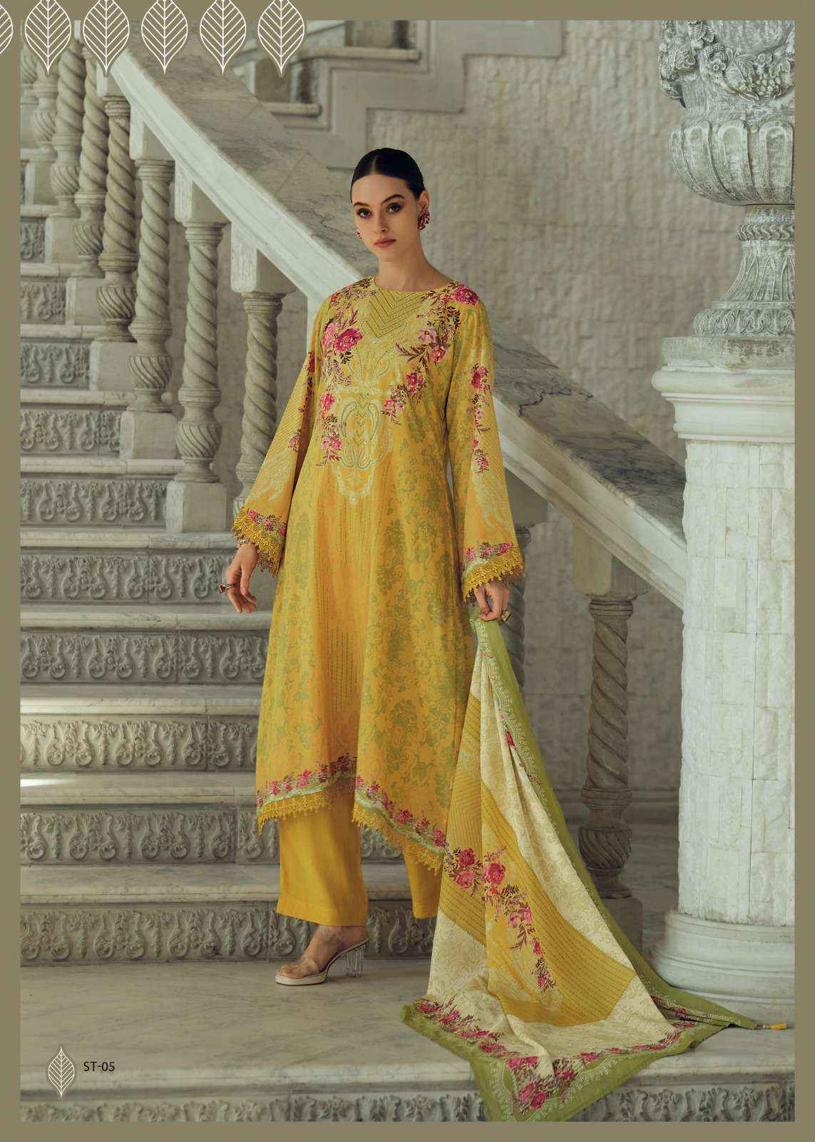 Varsha Serenity Premium Design Cotton Suit Dress Material Wholesale Price ( 5 Pcs Catalog )