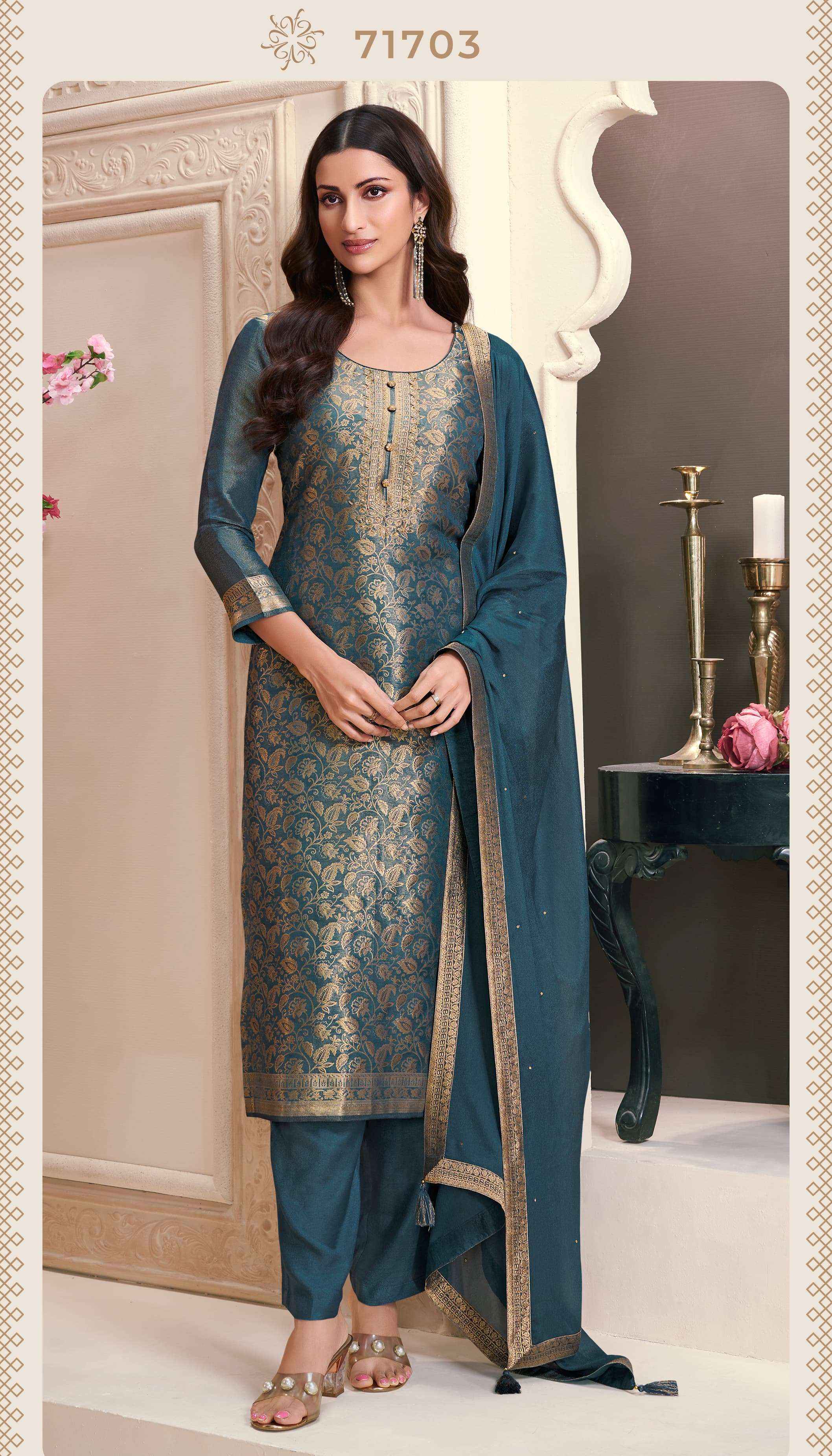 Vinay Fashion Kuleesh Star Vol 2 Simer Jacquard Dress Material Wholesale Price  ( 4 Pcs Catalog )