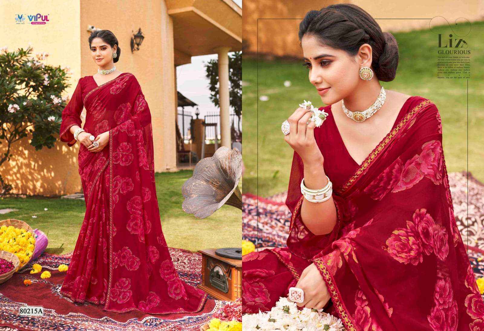 Vipul Sajeeli 80208 To 80215 Daily Wear Style Designer Saree Wholesale Price ( 8 Pcs Catalog )