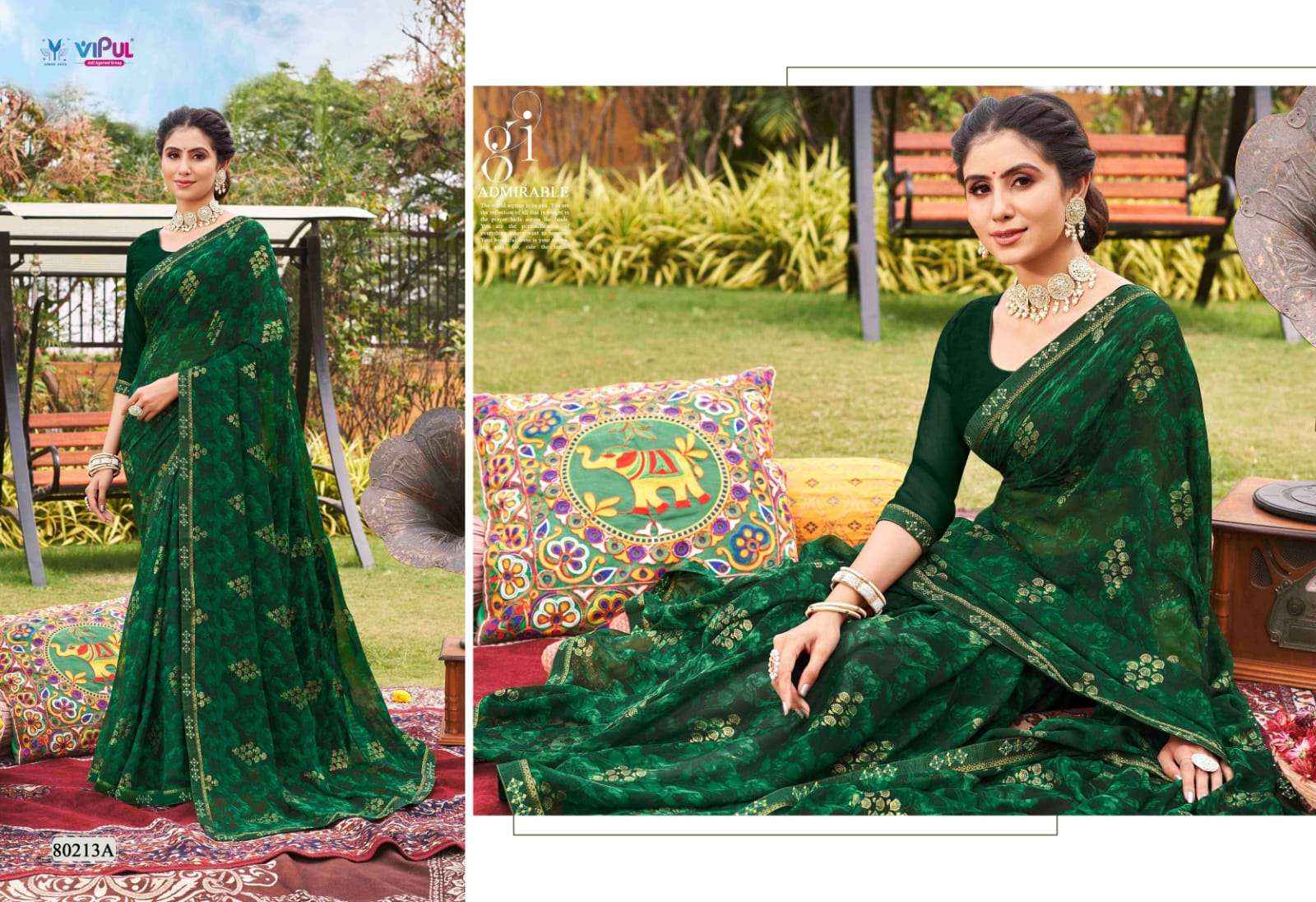 Vipul Sajeeli 80208 To 80215 Daily Wear Style Designer Saree Wholesale Price ( 8 Pcs Catalog )