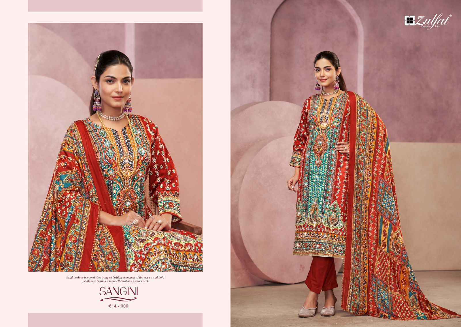 Zulfat Sangini Vol 4 Jam Cotton Dress Material Wholesale Price ( 6 Pcs Catalog )