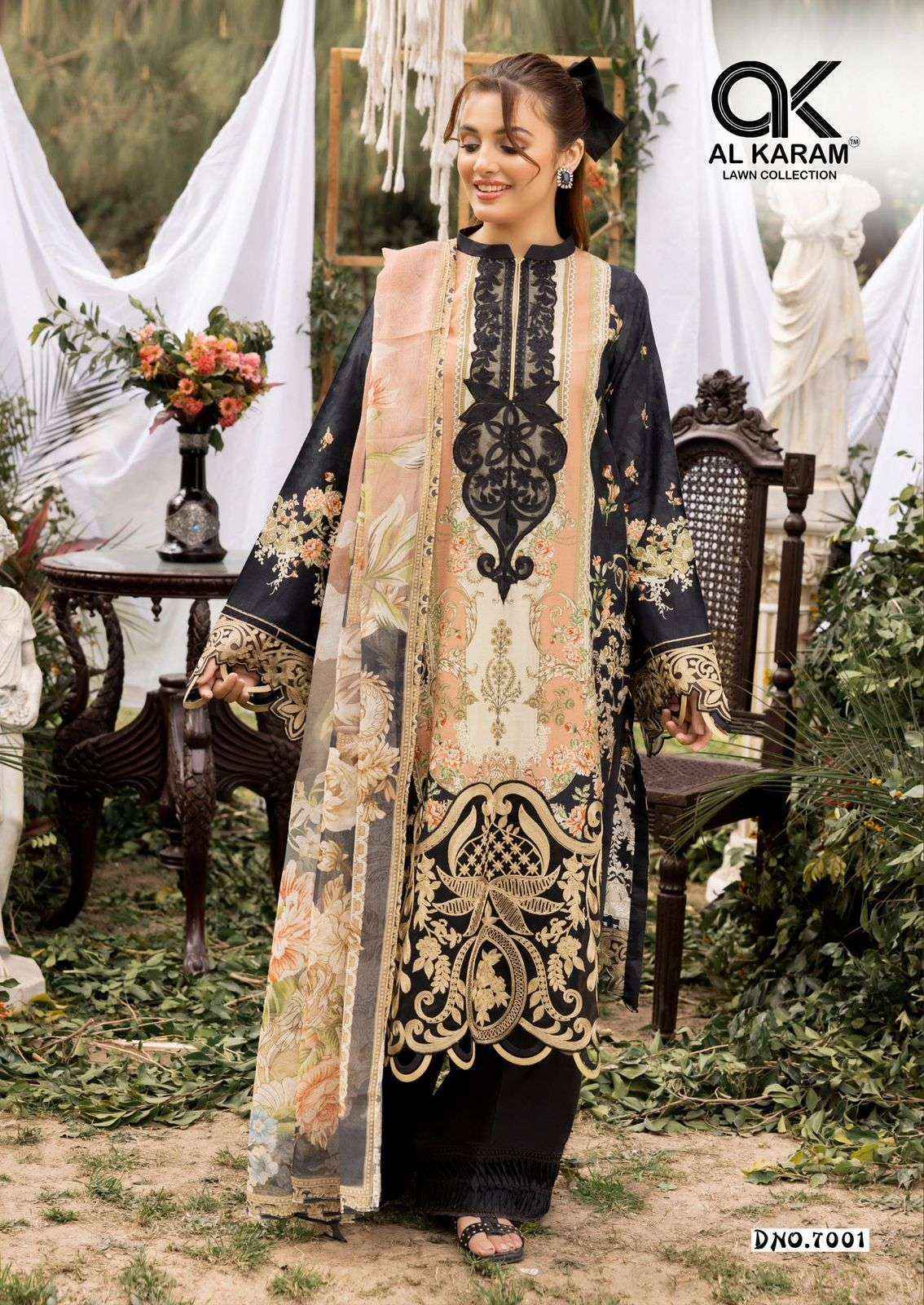 AL Karam Queens Court Vol 7 Cotton Dress Material Wholesale Price ( 6 Pcs catalog )