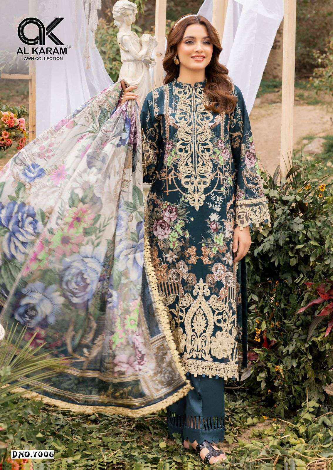 AL Karam Queens Court Vol 7 Cotton Dress Material Wholesale Price ( 6 Pcs catalog )