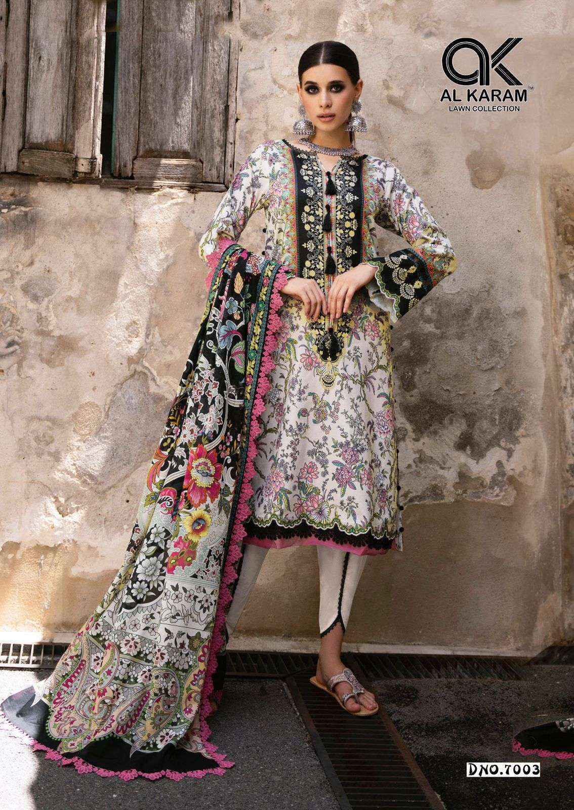 AL Karam Queens Court Vol 7 Cotton Dress Material Wholesale Price ( 6 Pcs catalog )