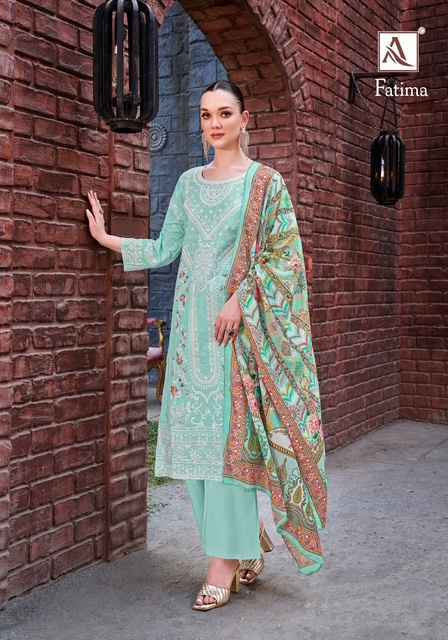 Alok Fatima Cotton Dress Material Wholesale Price ( 6 Pcs Catalog )