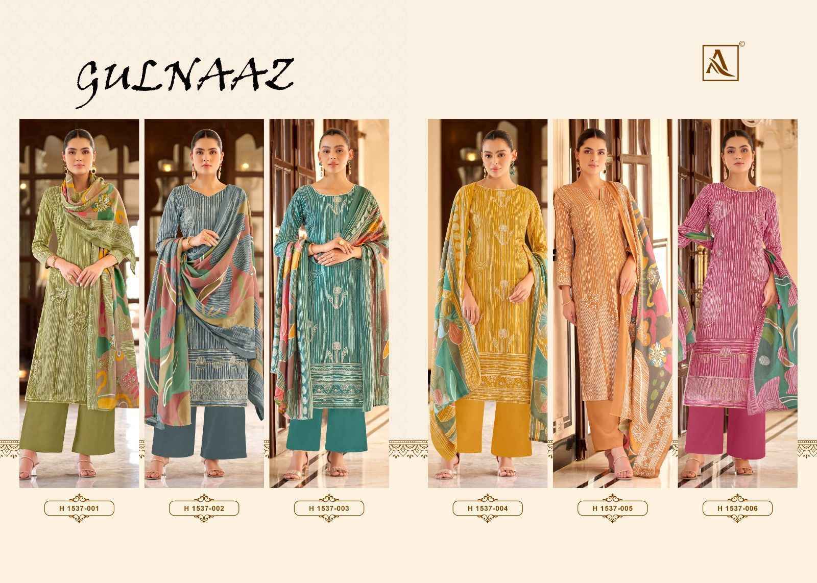 Alok Gulnaz Zam Dress Material Wholesale Price ( 6 Pcs Catalog )