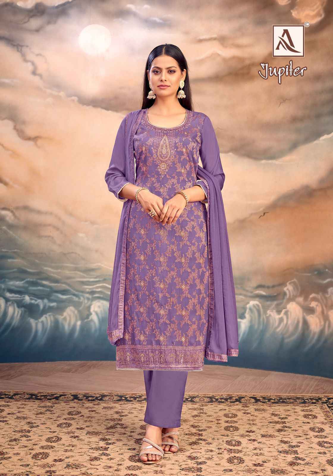 Alok Jupiter Musline Dress Material Wholesale Price ( 6 Pcs Catalog )