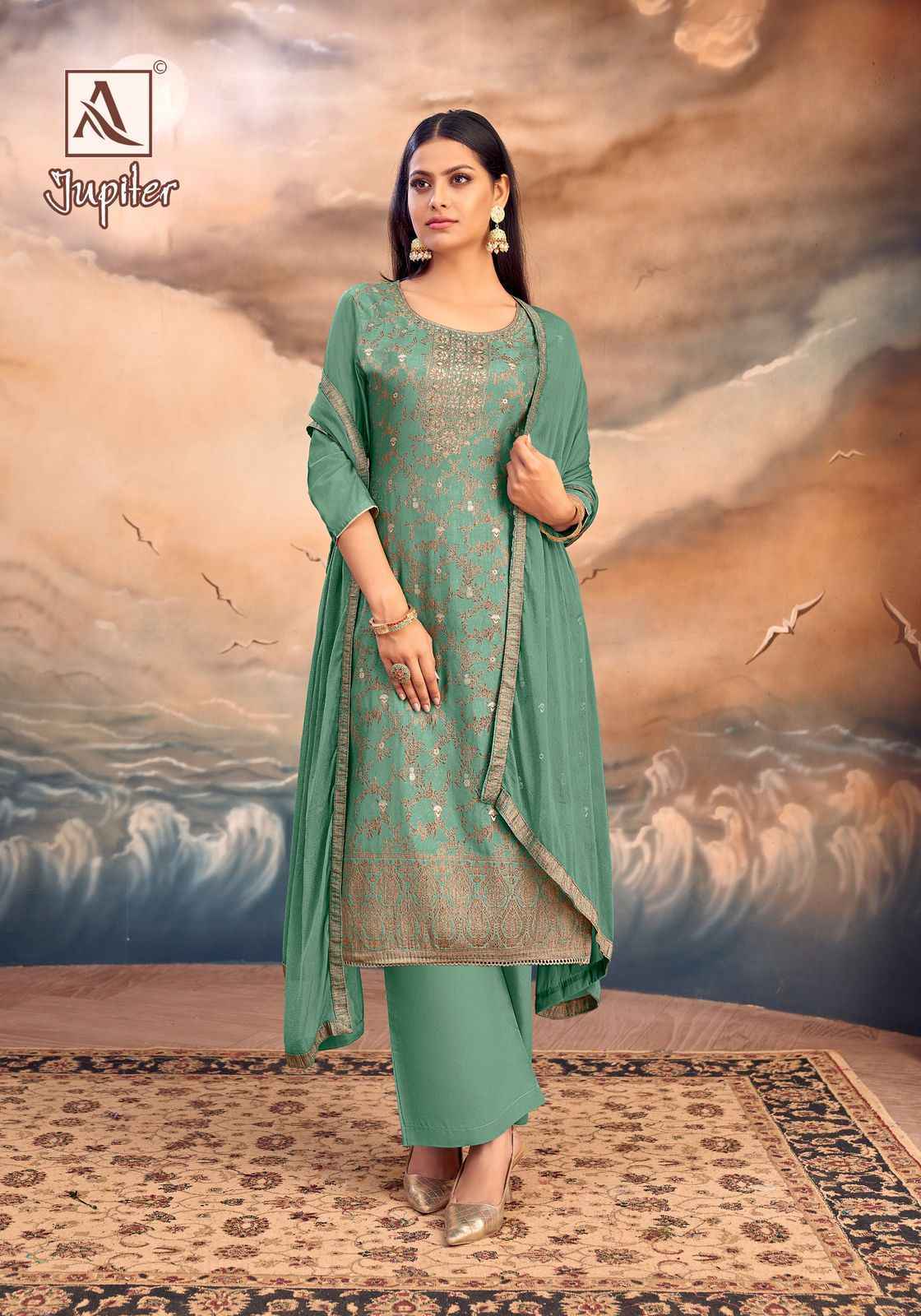 Alok Jupiter Musline Dress Material Wholesale Price ( 6 Pcs Catalog )