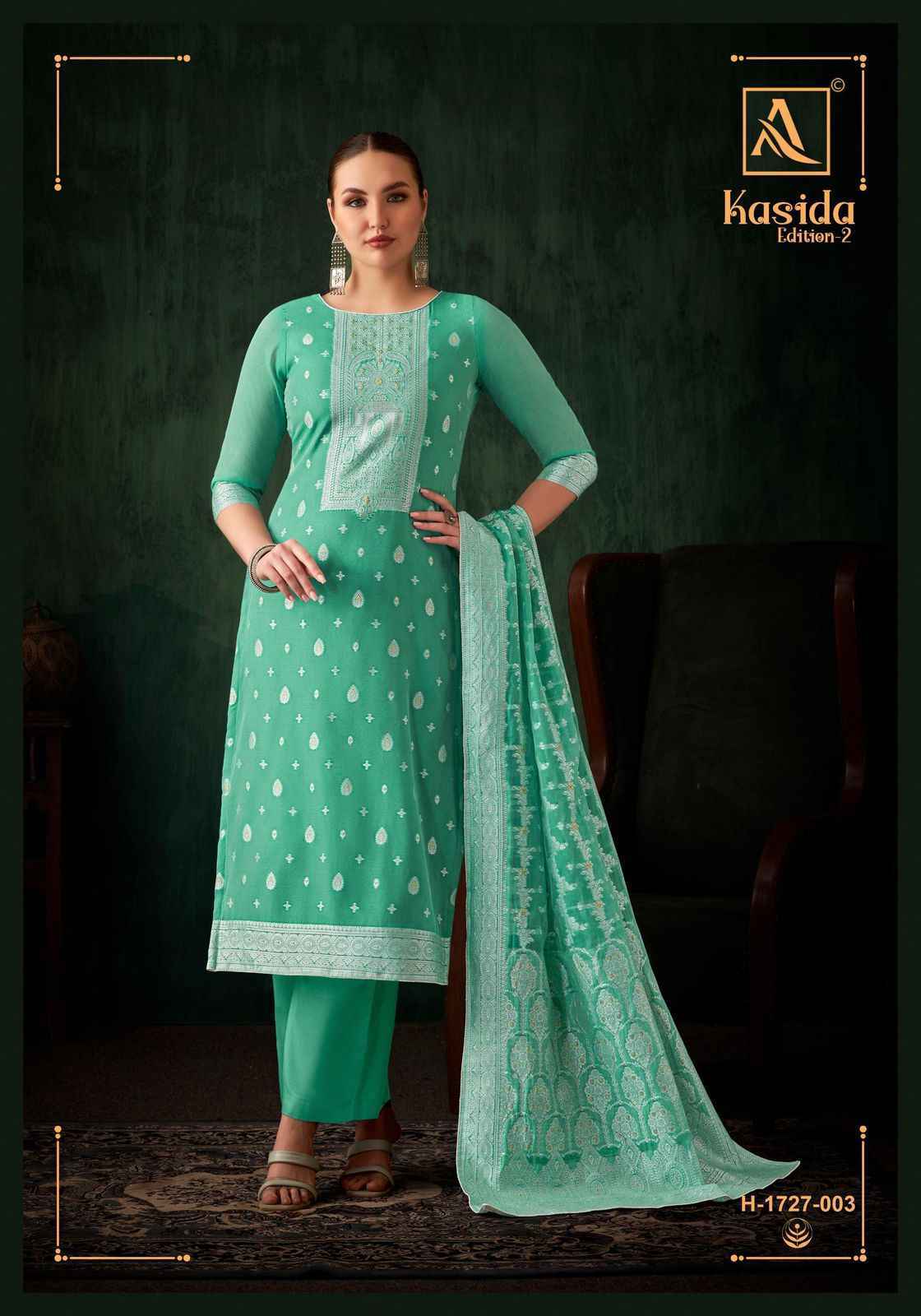 Alok Kasida Edition 2 Hand Weave Jacquard Dress Material Wholesale Price ( 6 Pcs Catalog )