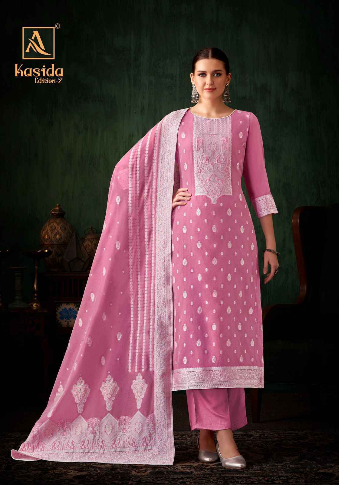 Alok Kasida Edition 2 Hand Weave Jacquard Dress Material Wholesale Price ( 6 Pcs Catalog )