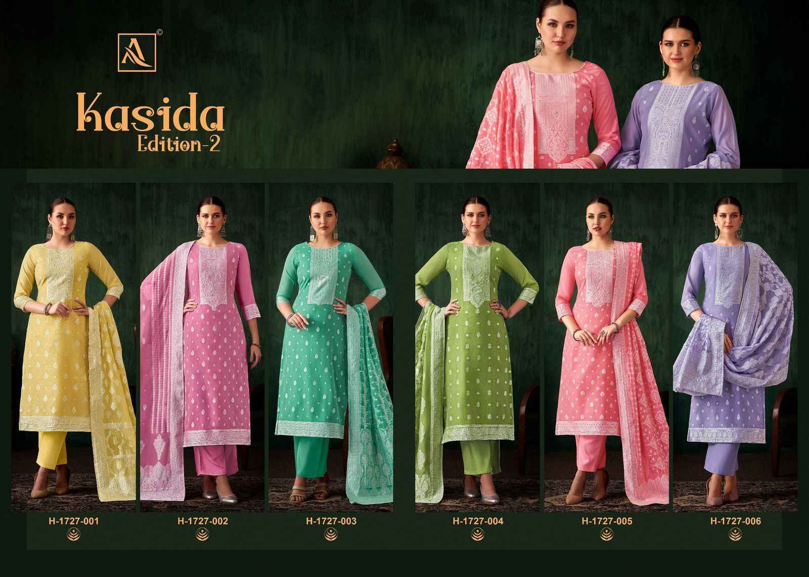 Alok Kasida Edition 2 Hand Weave Jacquard Dress Material Wholesale Price ( 6 Pcs Catalog )