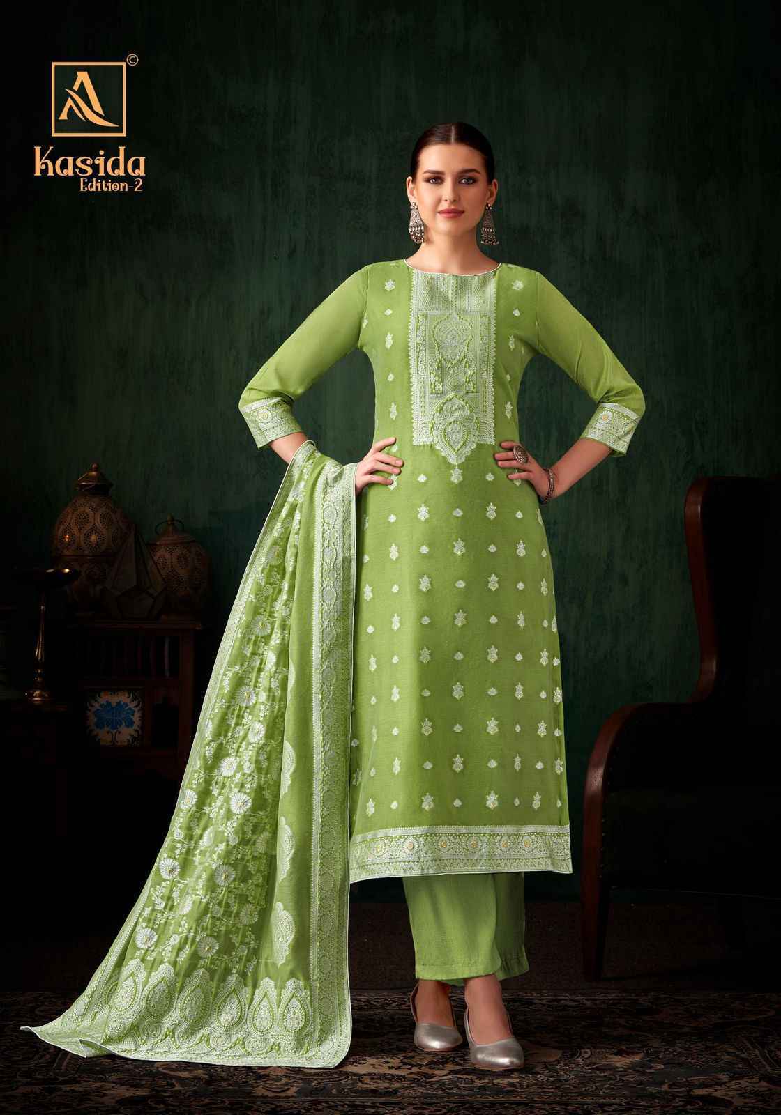 Alok Kasida Edition 2 Hand Weave Jacquard Dress Material Wholesale Price ( 6 Pcs Catalog )