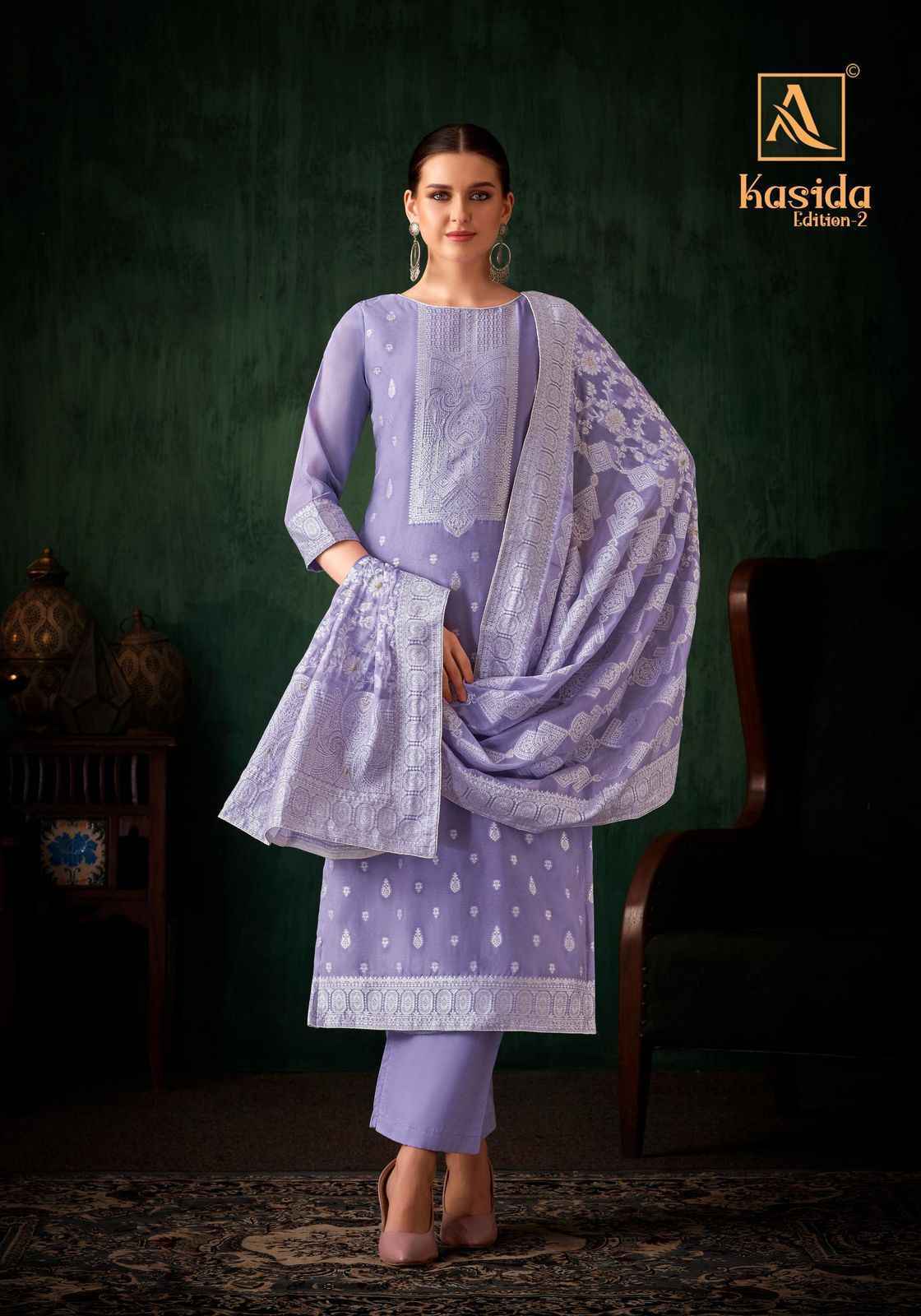 Alok Kasida Edition 2 Hand Weave Jacquard Dress Material Wholesale Price ( 6 Pcs Catalog )