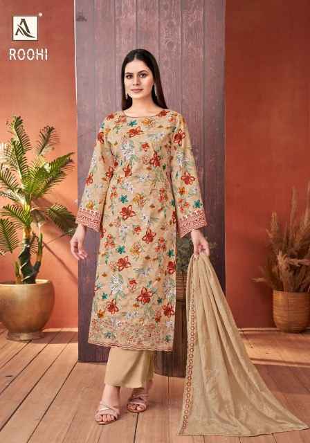 Alok Roohi Cambric Cotton Dress Material Wholesale Price ( 6 Pcs Catalog )