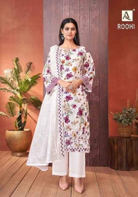 Alok Roohi Cambric Cotton Dress Material Wholesale Price ( 6 Pcs Catalog )