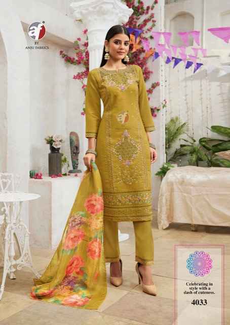 Anju Fabrics Sayara Vol 2 Shimmer Kurti Wholesale Price ( 5 Pcs Catalog )