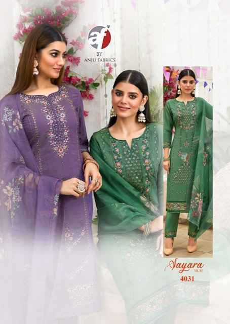 Anju Fabrics Sayara Vol 2 Shimmer Kurti Wholesale Price ( 5 Pcs Catalog )