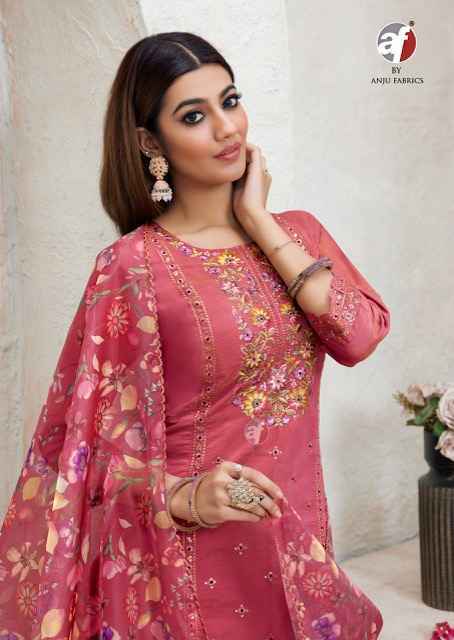 Anju Fabrics Sayara Vol 2 Shimmer Kurti Wholesale Price ( 5 Pcs Catalog )