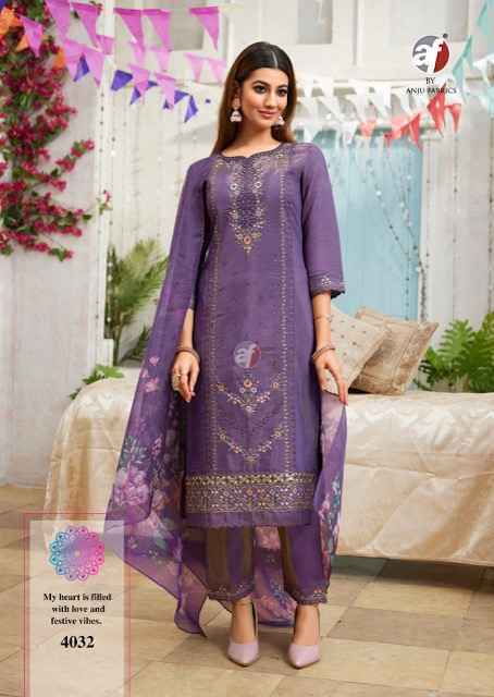 Anju Fabrics Sayara Vol 2 Shimmer Kurti Wholesale Price ( 5 Pcs Catalog )