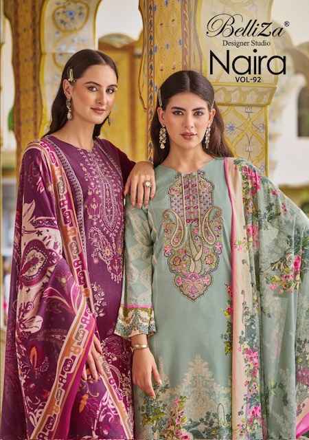 Belliza Naira Vol 92 Cotton Dress Material Wholesale Price ( 8 Pcs Catalog )