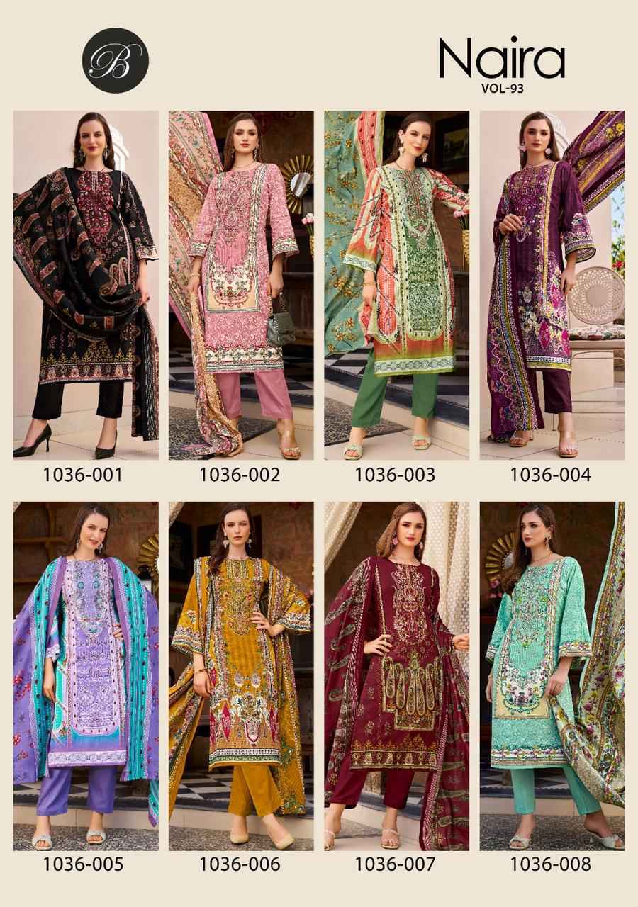 Belliza Naira Vol 93 Cotton Dress Material Wholesale Price ( 8 Pcs Catalog )