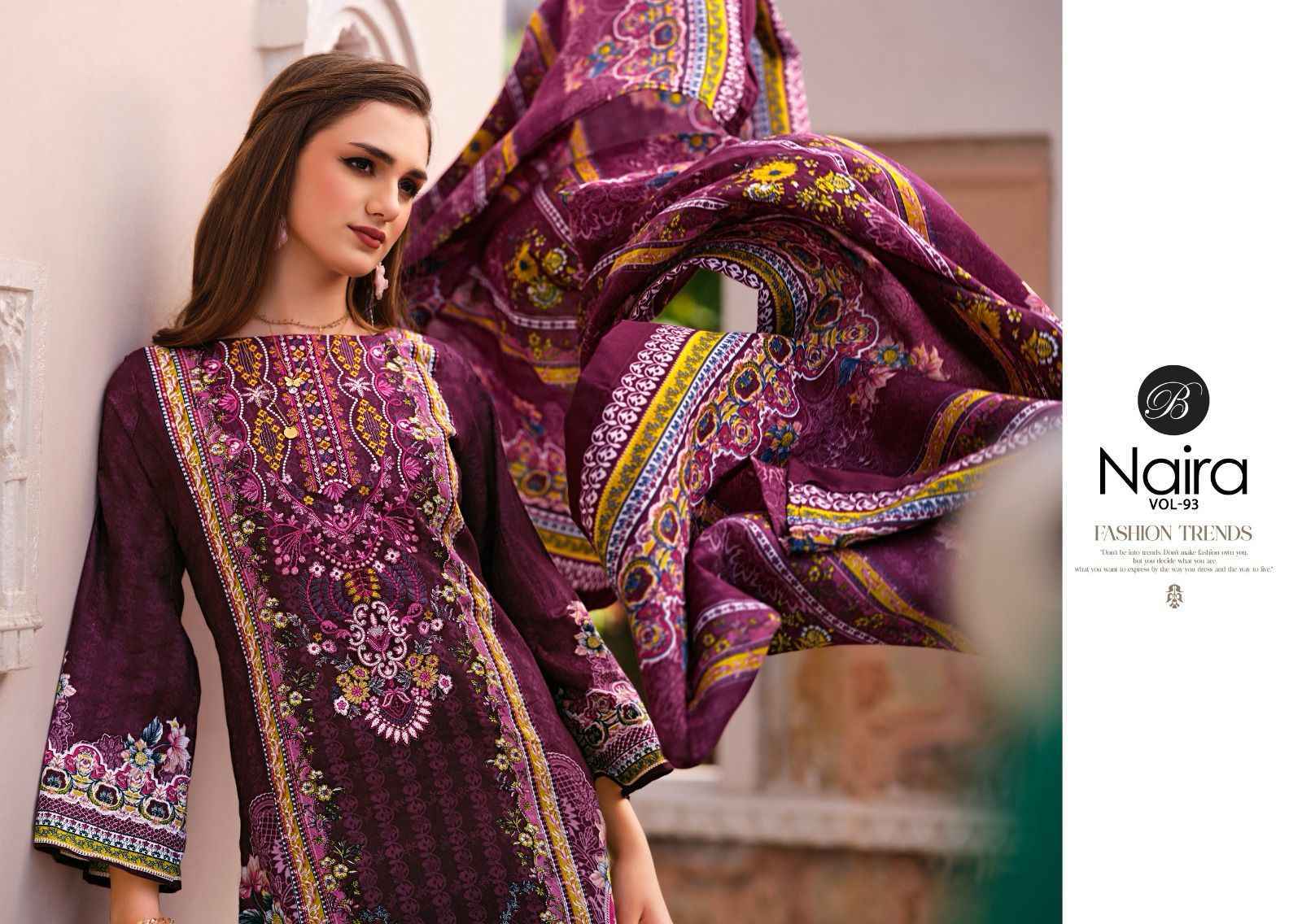 Belliza Naira Vol 93 Cotton Dress Material Wholesale Price ( 8 Pcs Catalog )