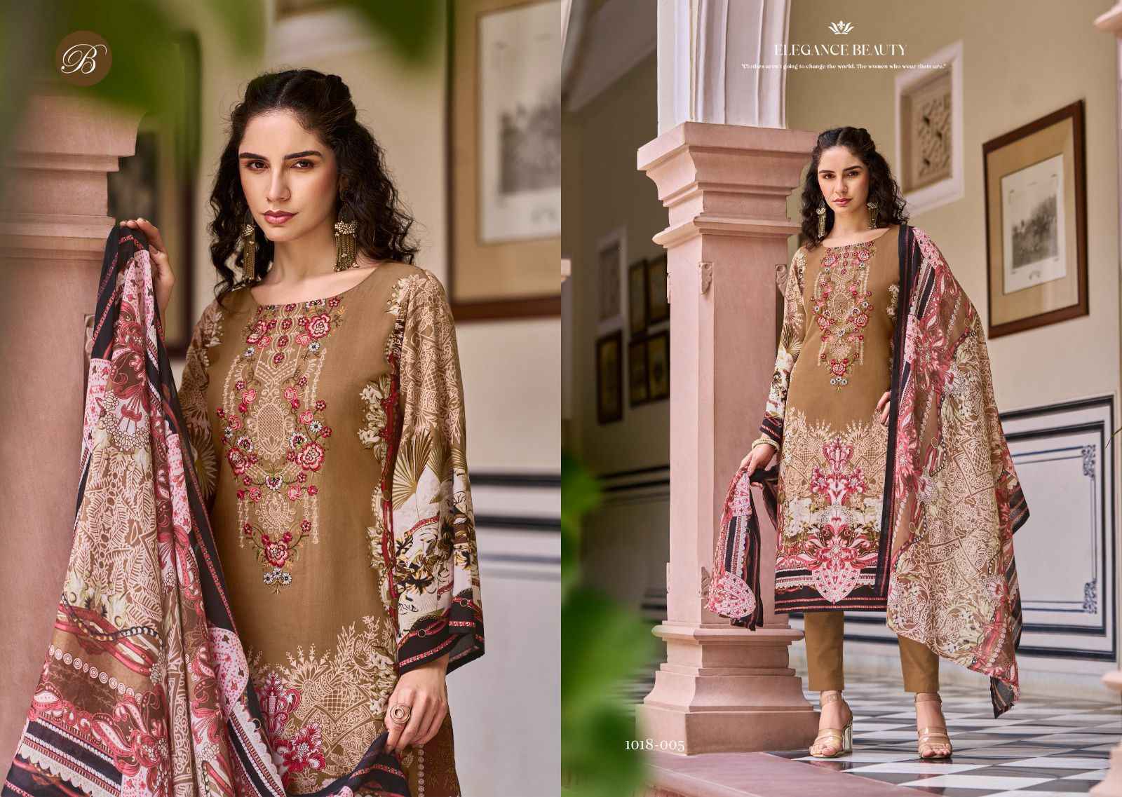 Belliza Riwayat Vol 9 Viscose Rayon Dress Material Wholesale Price ( 8 Pcs Catalog )