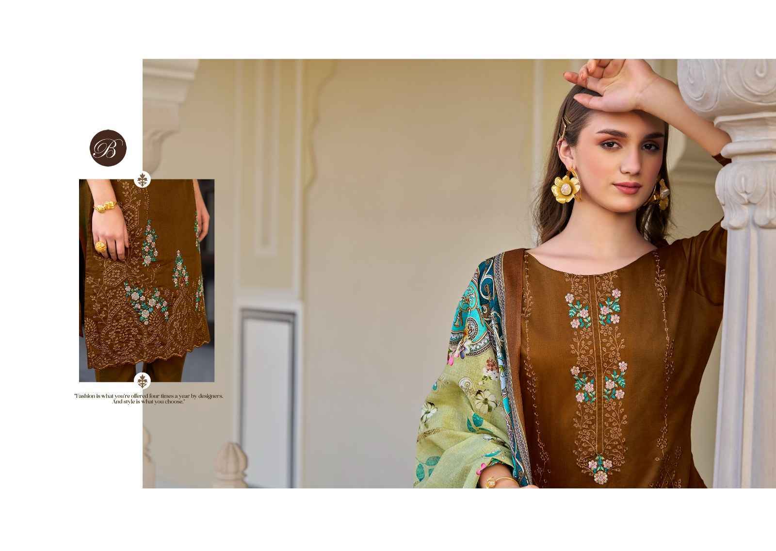 Belliza Zarqash Vol 3 Jam Dress Material Wholesale Price ( 8 Pcs Catalog )