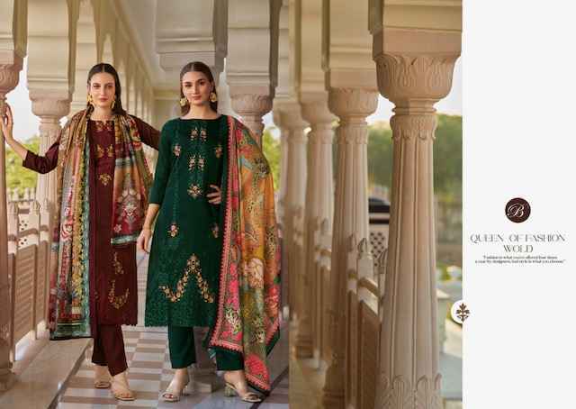 Belliza Zarqash Vol 3 Jam Dress Material Wholesale Price ( 8 Pcs Catalog )