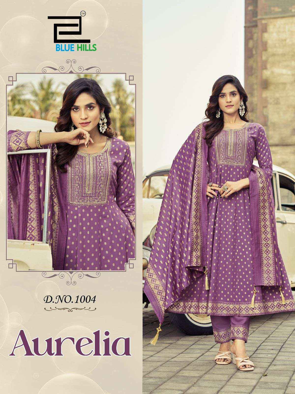 BLUE HILLS AURELIA RAYON ANARKALI READY MADE SUITS ( 6 PCS CATALOG )