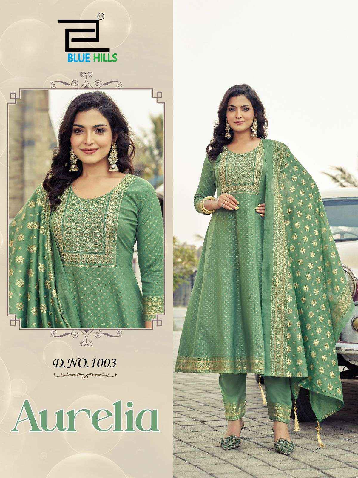 BLUE HILLS AURELIA RAYON ANARKALI READY MADE SUITS ( 6 PCS CATALOG )