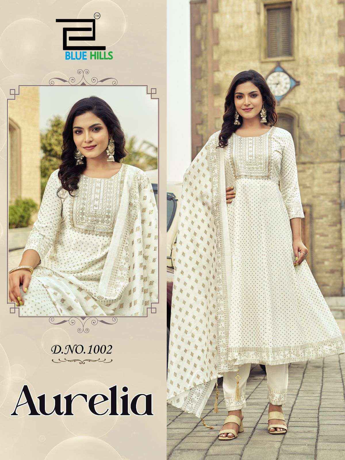 BLUE HILLS AURELIA RAYON ANARKALI READY MADE SUITS ( 6 PCS CATALOG )